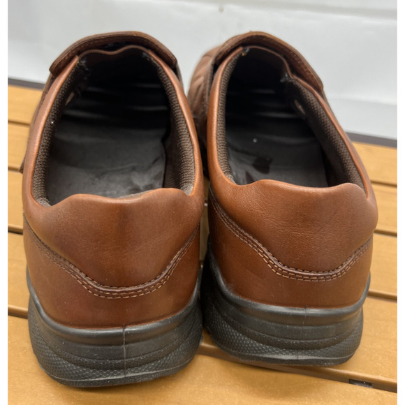 ECCO Irving Comfort Fisherman Sandals Classic Brown Leather Retro Size 11 main image 5